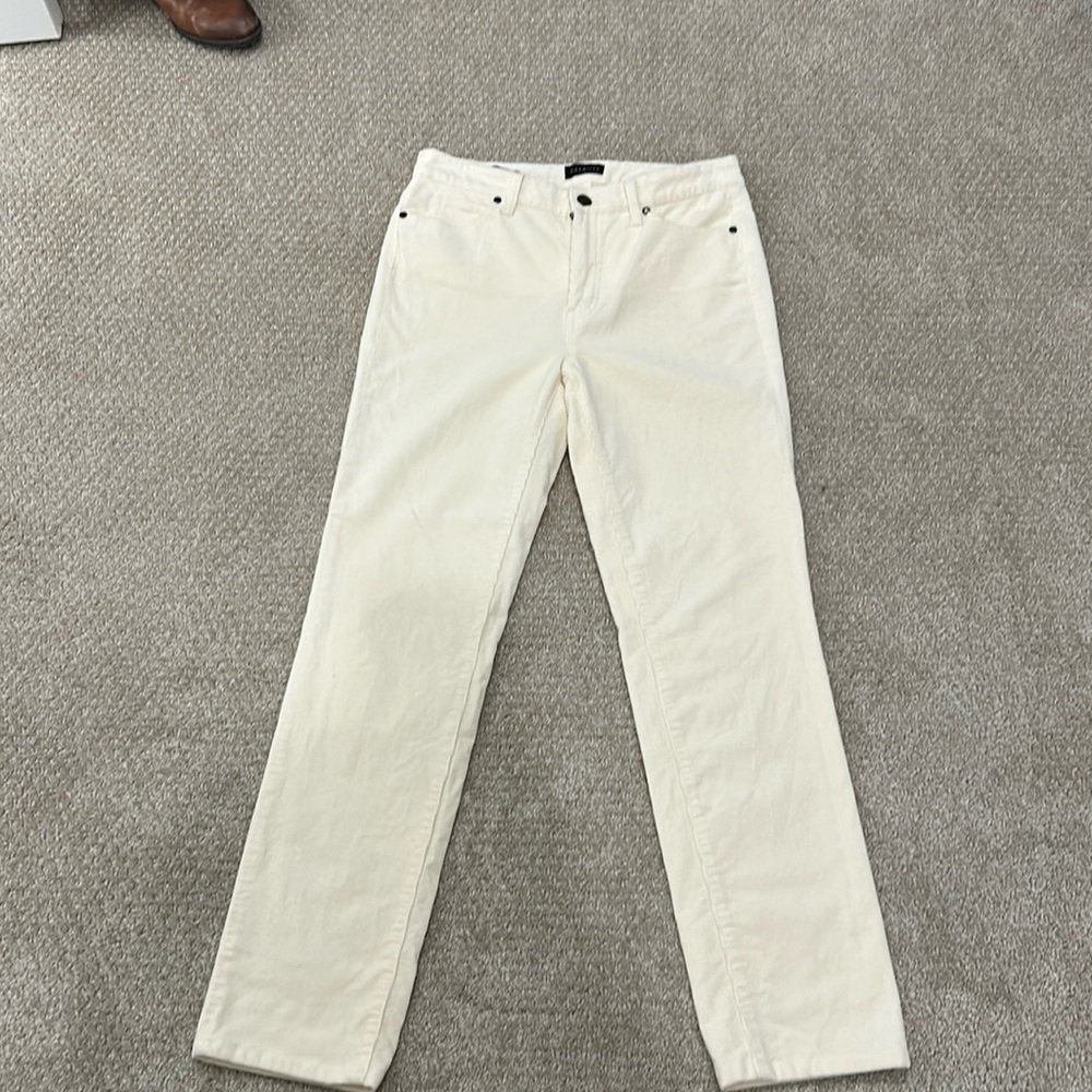 Talbots Winter White cords